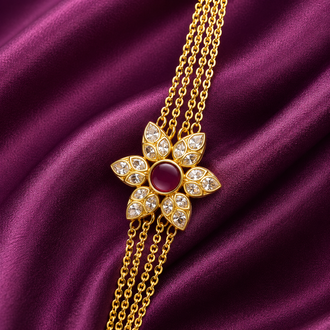 Gold Plated Multi-Layer Long Chain Necklace for Women