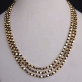 Gold Beaded Multi Layer Necklace for Women | Elegant Minimal Layered Chain