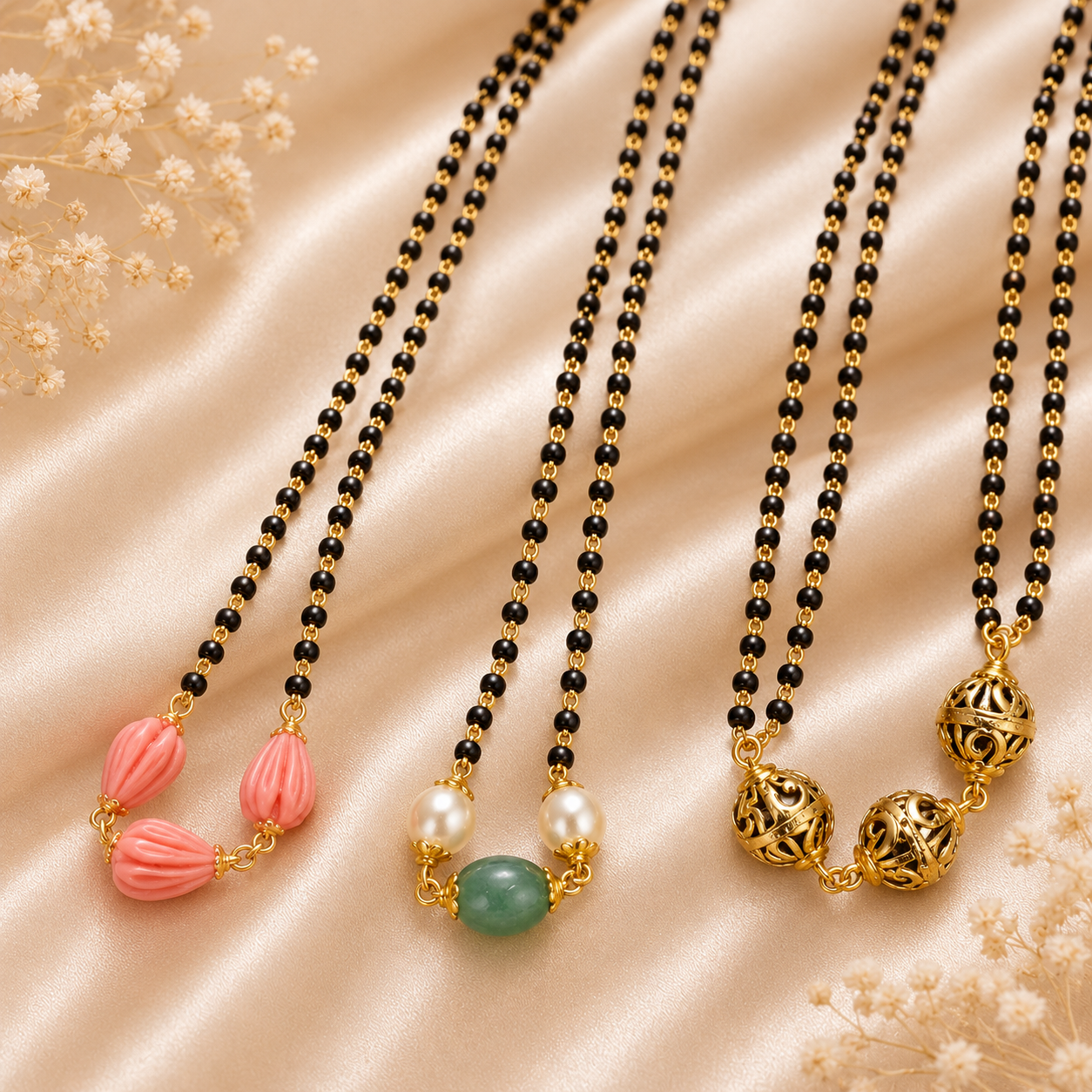 Black Beads Mangalsutra Chain
