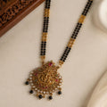 Traditional Lakshmi Pendant Mangalsutra for Women | Gold Plated Black Bead Mangalsutra Necklace