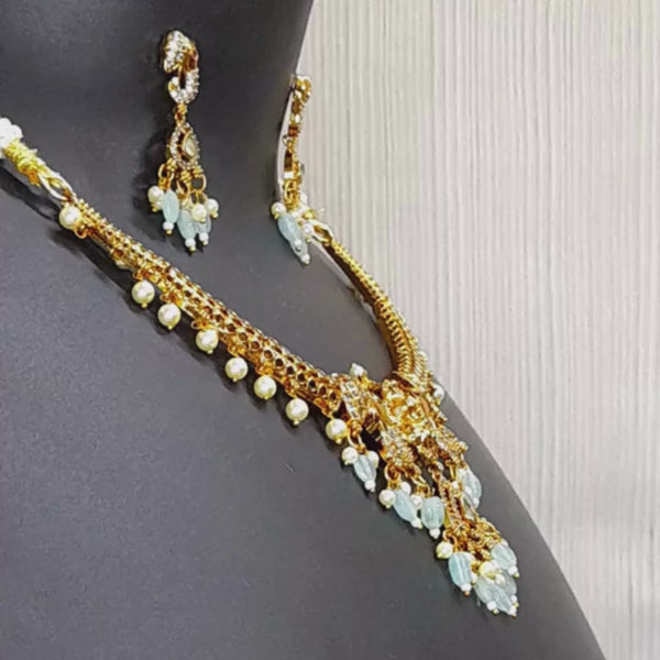 Traditional Pearl Drop Designer Necklace Set for Women