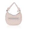 Women's Faux Leather Textured Handbag – Beige White